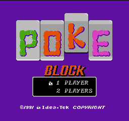 Poke Block Title Screen